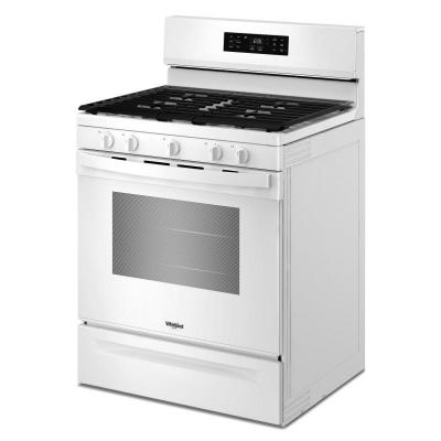 30" Whirlpool Gas Range with Air Cooking Technology and Steam Clean - WFGS4530SW