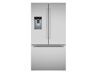 36" Bosch 500 Series French Door Bottom Mount Refrigerator Brushed Steel Anti-Fingerprint - B36CD52SNS