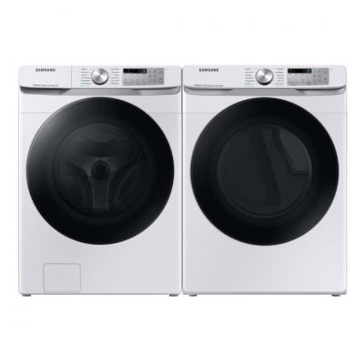 27" Samsung 5.2 Cu. Ft. Washer with 7.5 Cu. Ft. Electric Dryer - WF45B6300AW/US-DVE45B6305W/AC