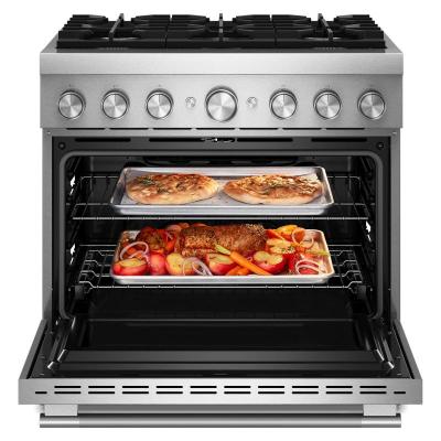 36" KitchenAid 6 Burner Commercial-Style Dual Fuel Range - KFDS936SSS