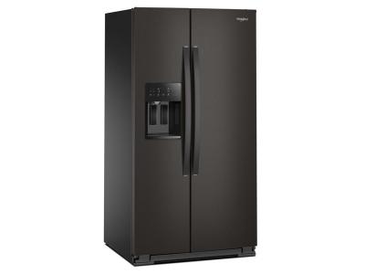 36" Whirlpool Wide Side-by-Side Refrigerator in Black Stainless - WRSF5536RV