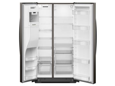 36" Whirlpool Wide Side-by-Side Refrigerator in Black Stainless - WRSF5536RV