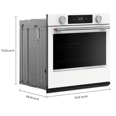 30" KitchenAid Smart Electric Single Wall Oven with Assisted Cooking Modes - KOES730SWH