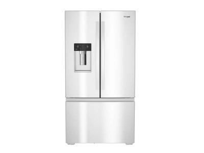 36" Whirlpool 23.4 Cu. Ft. True Counter Depth 3-Door French Door Refrigerator - WRFC5036RW