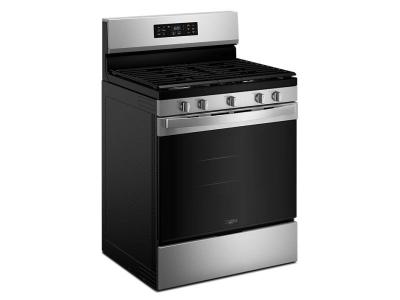 30" Whirlpool Gas Range with Air Cooking Technology and Steam Clean - WFGS4530SZ