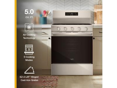 30" Whirlpool Gas Range with Air Cooking Technology - WFGS5730SZ