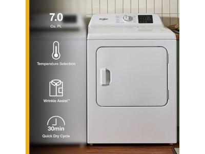 29" Whirlpool 7.0 Cu. Ft. Gas Dryer with Adaptive Dry - WGD4105SW