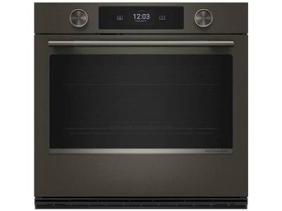 30" KitchenAid Smart Electric Single Wall Oven with Assisted Cooking Modes KOES730SBE