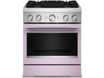 30" Kitchenaid 4 Burner Commercial-Style Dual Fuel Range - KFDS930SWF
