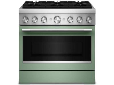 36" Kitchenaid 6 Burner Commercial-Style Dual Fuel Range - KFDS936SDC