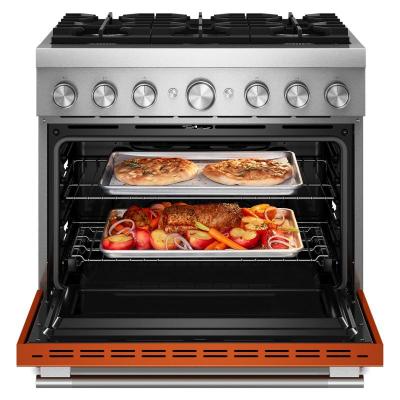 36" Kitchenaid 6 Burner Commercial-Style Dual Fuel Range - KFDS936SSC