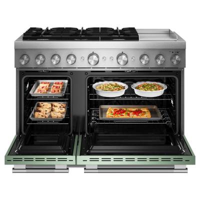 48" KitchenAid 6 Burner Commercial-Style Dual Fuel Range - KFDD948SDC