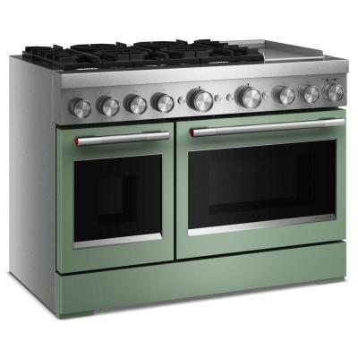 48" KitchenAid 6 Burner Commercial-Style Dual Fuel Range - KFDD948SDC