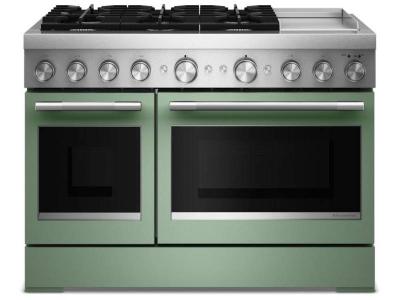 48" KitchenAid 6 Burner Commercial-Style Dual Fuel Range - KFDD948SDC
