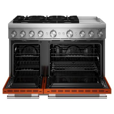 48" KitchenAid 6 Burner Commercial-Style Dual Fuel Range - KFDD948SSC