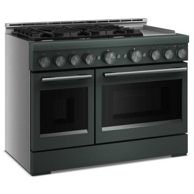 48" KitchenAid 6 Burner Commercial-Style Gas Range with Griddle - KFGD948SJP
