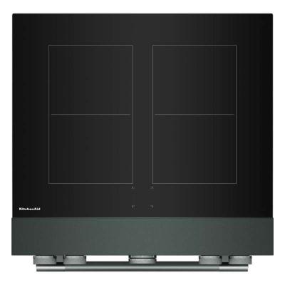 30" KitchenAid 4-Element Induction Freestanding Commercial-Style Range with Air Fry - KFIS930SJP