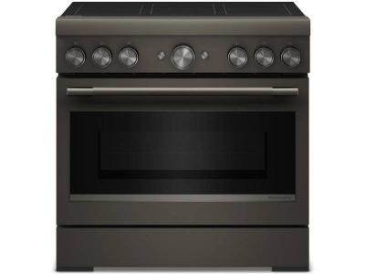 36" KitchenAid 6-Element Induction Freestanding Commercial-Style Range - KFIS936SBE