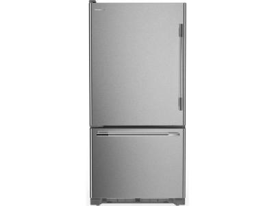 30" Kitchenaid 19 Cu. Ft. Standard-Depth Bottom Mount Refrigerator with Left Door Swing - KRBL130SPS