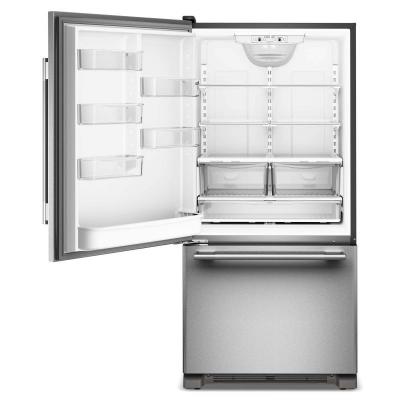 33" KitchenAid 22 Cu. Ft. Standard-Depth Bottom Mount Refrigerator - KRBL133SPS