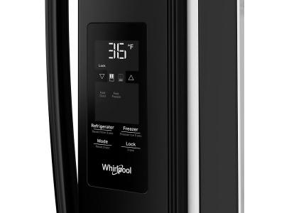 36" Whirlpool 31 Cu. Ft. French Door Refrigerator with Interior Water Dispenser - WRFF3336SB