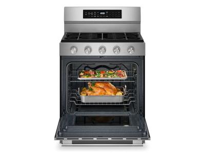30" Kitchenaid 5.0 Cu. Ft. Smart Freestanding Gas Range - KFGS530SPS