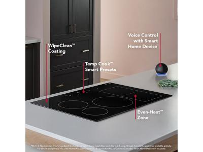 30" Kitchenaid Temp Cook Induction Cooktop with 5 Cooking Zones - KCIT730SSS