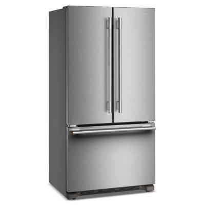 36" KitchenAid 22 Cu. Ft. Panel-Ready Counter-Depth French Door Refrigerator - KRFC136TPS