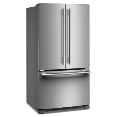 36" KitchenAid 25 Cu. Ft. Standard-Depth French Door Refrigerator - KRFF136SPS