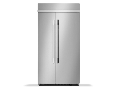 42" Kitchenaid 25.5 Cu. Ft. Built-In Side-by-Side Refrigerator with Platinum Interior - KBSN742SPS