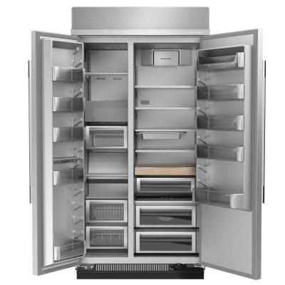 42" Kitchenaid 25.5 Cu. Ft. Built-In Side-by-Side Refrigerator with Platinum Interior - KBSN742SPS