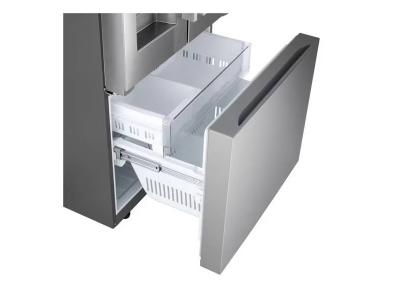 33" LG 25 Cu. Ft. 3 Door French Door Refrigerator with Hybrid Handle - LF25H6330S