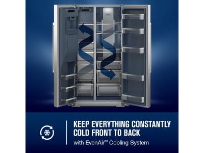 36" Maytag 20.8 Cu. Ft. Counter-Depth Side-by-Side Refrigerator - MRSC6636RZ