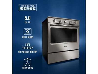 30" Maytag 5.0 Cu. Ft. Slide-In Gas Range with Grill Mode - MSGS7030SZ