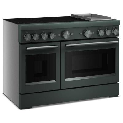 48" KitchenAid 6-Element Induction Freestanding Commercial-Style Range with Griddle - KFID948SJP