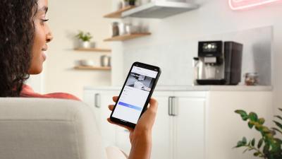 Bosch 800 Series VeroCafe Fully Automatic Coffee Machine with Removable Water Tank in Silver - TQU60307