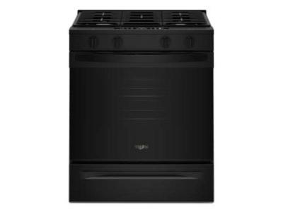 30" Whirlpool Gas Smart Range with No Preheat Mode and Steam Clean - WSGS3330TB