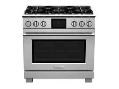 36" Blue Star Natural Gas Dual Fuel Range with 6 Burners - BSDF366BW