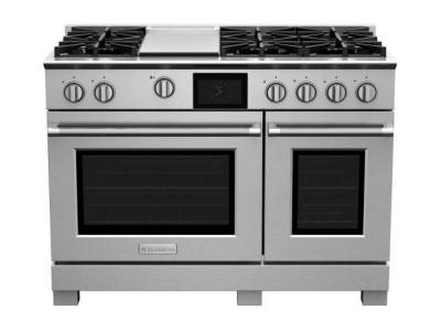 48" Blue Star Dual Fuel Range with 12" Griddle - BSDF486GW