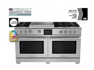 60" Blue Star Dual Fuel Range with 24" Griddle - BSDF606GW