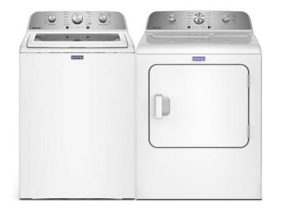 Maytag Top Load Washer and Electic Dryer - MTW5205TW-YMED4205SW
