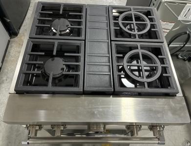 30" KitchenAid 4.1 Cu. Ft. Smart Commercial-Style Dual Fuel Range With 4 Burners - KFDC500JMH