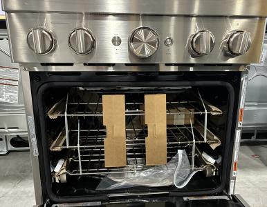 30" KitchenAid 4.1 Cu. Ft. Smart Commercial-Style Dual Fuel Range With 4 Burners - KFDC500JSS