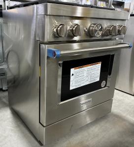 30" KitchenAid 4.1 Cu. Ft. Smart Commercial-Style Dual Fuel Range With 4 Burners - KFDC500JSS