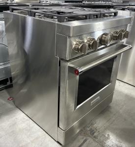 30" KitchenAid 4.1 Cu. Ft. Smart Commercial-Style Dual Fuel Range With 4 Burners - KFDC500JSS