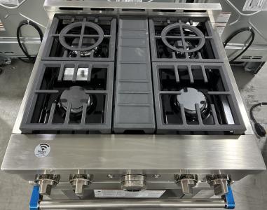 30" KitchenAid 4.1 Cu. Ft. Smart Commercial-Style Gas Range With 4 Burners - KFGC500JSS