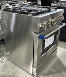 30" KitchenAid 4.1 Cu. Ft. Smart Commercial-Style Gas Range With 4 Burners - KFGC500JSS