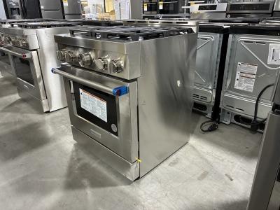 30" KitchenAid 4.1 Cu. Ft. Smart Commercial-Style Gas Range With 4 Burners - KFGC500JSS