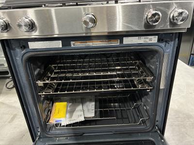 30" KitchenAid 7.1 Cu. Ft. 5 Burner Dual Fuel Convection Front Control Range With Baking Drawer - YKSDB900ESS