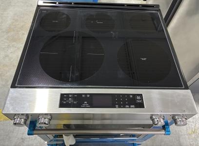 30" KitchenAid 6.4 Cu. Ft. 5-Element Electric Convection Front Control Range - YKSEG700ESS